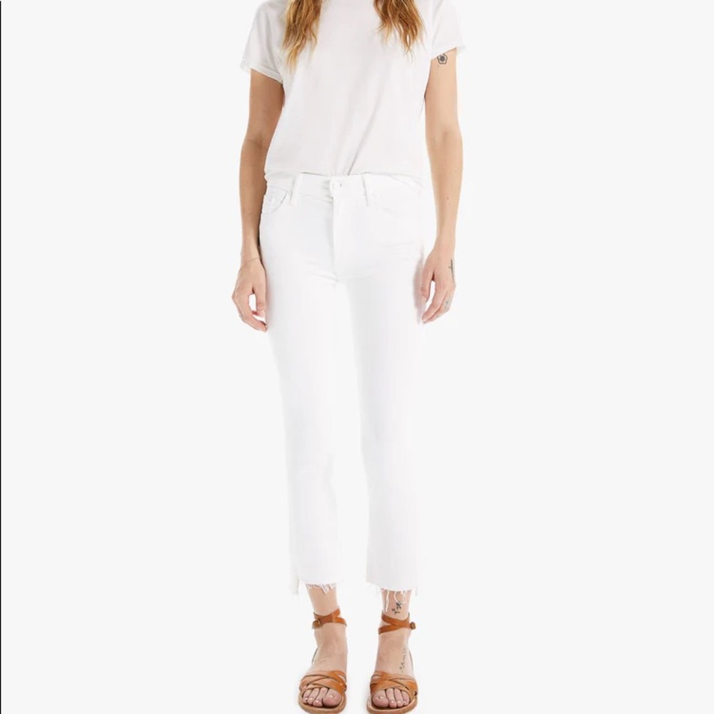 Mother Insider Crop Step Fray Jeans / Fairest of them All